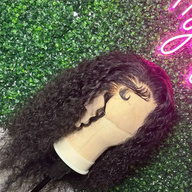 Deep Wave Wig - Deep Wavy Hair, Dark Color, Soft Texture, Ideal for Everyday Wear Lace Front full frontal wig