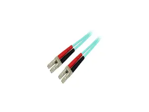 StarTech 450FBLCLC1 3.3 ft. OM4 Duplex Multimode Fiber Optic Cable - 100 Gb - 50/125 - LSZH - LC/LC Male to Male - 1 pack