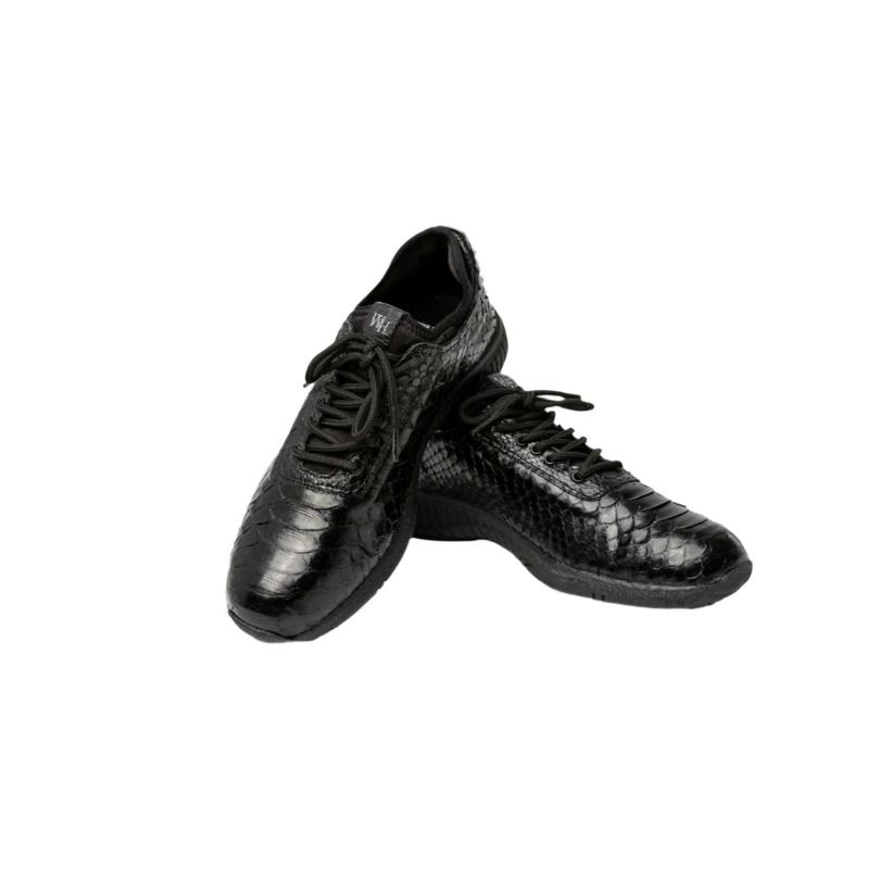 W&H Viper - Python Women's Golf Shoes in All Black