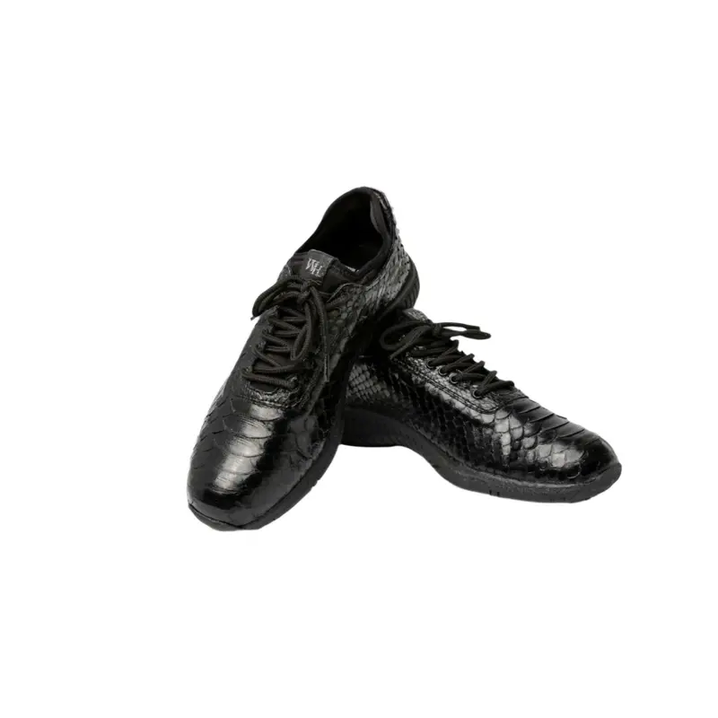 W&H Viper - Python Women's Golf Shoes in All Black