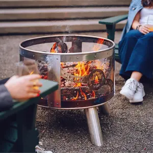 24" Stainless Steel Fire Pit