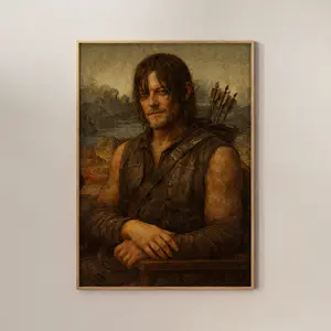 Daryl Mona Lisa Poster, Meme Daryl Mona Lisa Movie Poster