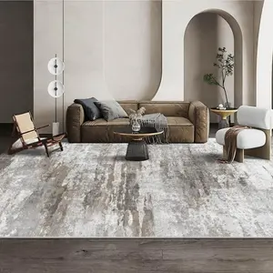 Modern Abstract Pattern Soft Fluffy Carpet, Non-Slip Water-Absorbent Washable Area Rug, Decorative Floor Mat for Home, Living Room and Bedroom, Contemporary Rugs, Modern Indoor Rug