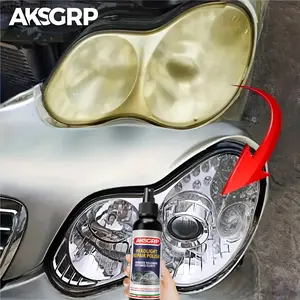 Car Headlight Restoration Fluid, Yellowing Aging Oxidation Cleaning Polisher, Automotive Light Cover Repair Agent, Lampshade Cleaner