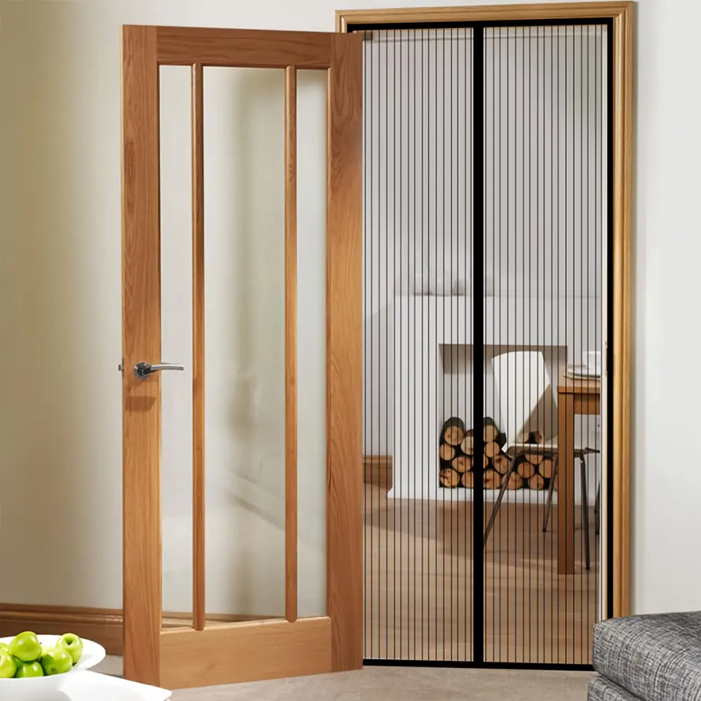 Heavy-Duty Magnetic Screen Door - Self-Sealing, Hands-Free Mesh for Insect Protection, Pet & Youngsters Friendly, Easy Installation with Magnetic Strips, Durable Nylon Material, Bohemian Style, Hand Wash Only, Insect Barrier Door | Mesh Partition