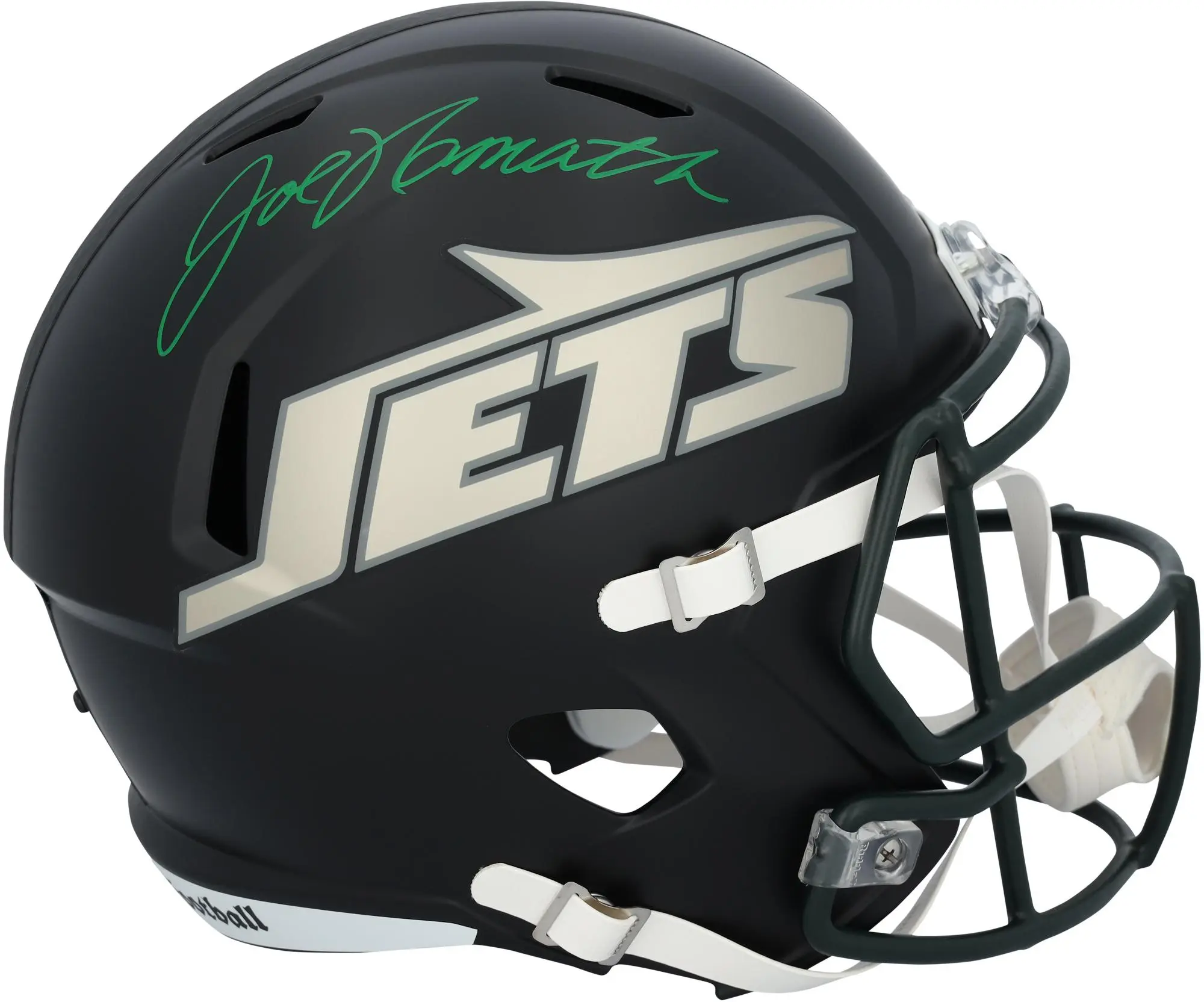 Joe Namath New York Jets Autographed Riddell Rivalry Speed Replica Helmet - Fanatics Authentic Certified