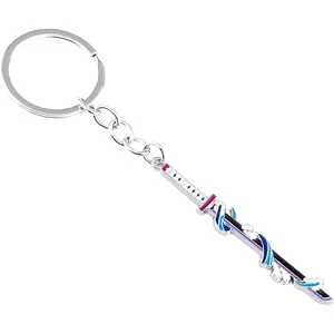 Demon Slayer Keychain, Sword Key Ring for Demon Slayer Fans, Cool Katana Keychain for Bag, Wallet & Car Key