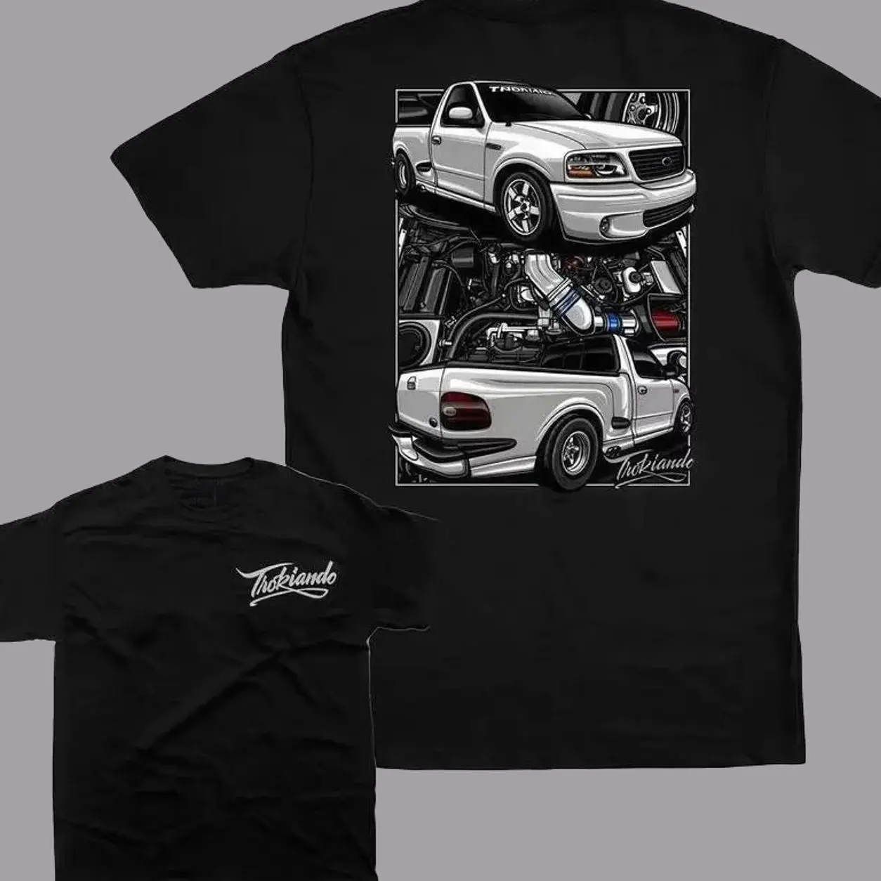 SVT Lightning Trokiando T-Shirt – Bold Graphic Tee for Truck Lovers, Unisex Cotton Top with Streetwear Vibes, Perfect for Car Enthusiasts & Summer Menswear Looks funny tshirt addicted tops men gifts boxy fit shirt good graphic tees