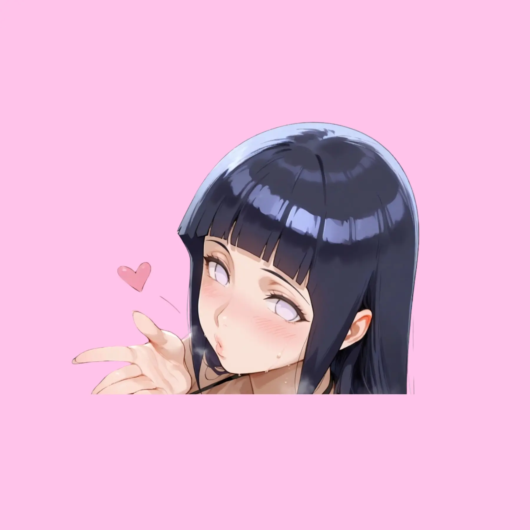 Hinata Shippuden #2 Car, Phone Sticker – Kiss-Cut Vinyl Decal for Laptop & Hydro Flask, Full Body Sticker