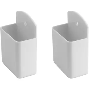 2 count Remote Control Holder Wall Mount,Self Adhesive TV Remote Caddyr,Remote Holder for Wall,Suitable for Pens, ,Glasses, (White)