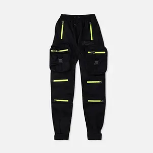 Combat Nylon Joggers Volt Zippers