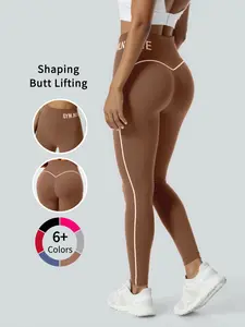 Women's High-Waisted Non-See-Through Workout Leggings - Stretchy Yoga Pants with Elastic Waistband, Full-Length Exercise Pants for Running, Gym, Casual - Fitness Pants,Spring/Fall Athletic Bottoms, Gym Wear, Sporty Design, Flexible Fabric, Women