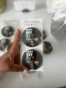 Get Money Ceramic Car Coasters