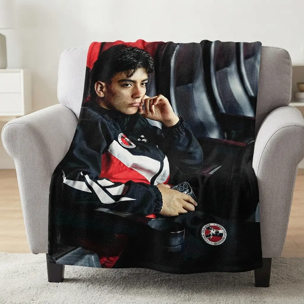 Gilmora Gilberto Aesthetic Flannel Blanket, Soft Warm Throw Blanket for Sofa, Gift for fan