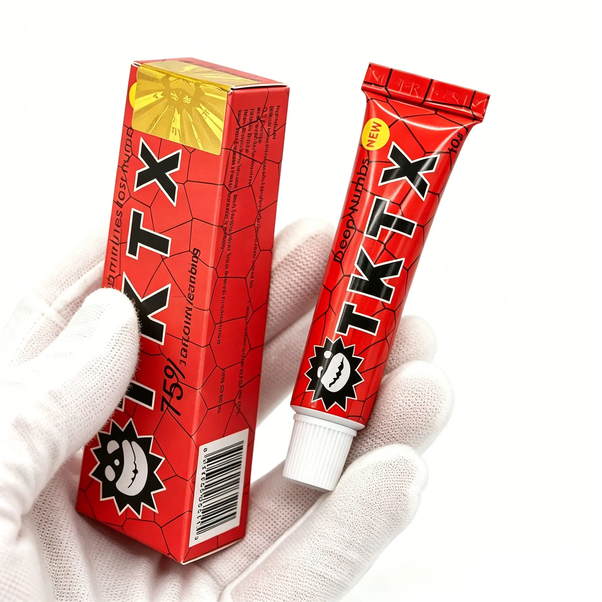 Tattoo Numbing Cream 75% Very Strong | Laser Removal | Waxing | Eyebrow Threading | Cosmetic Cream 10g