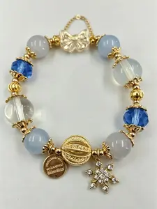 Blue Crystal Palace Bracelet | Calm the Mind | Enhance Intuition | Promote Communication | Improve Sleep | Boost Confidence