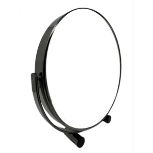 M1003 1X/5X Rucci Magnifying Double-Sided Gunmetal Tabletop Mirror (8"D)
