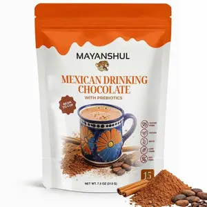Mexican Drinking Chocolate – Authentic Mexican Hot Chocolate, Real Cacao, Cane Sugar Free, Blood Sugar Friendly Sweeteners, Keto & Low Carb, Dairy Free, Prebiotic Fiber – 15 Servings | Mayanshul