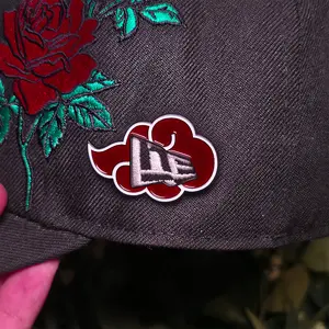 Akatsuki Red cloud enamel pin - naruto style enamel pin - perfect for fitted baseball hats