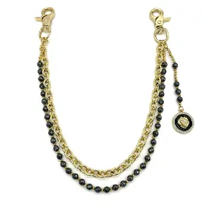 Gold/Silver Cuban Lion Medallion Hiphop Streetwear Jeans Chain Pants Chain