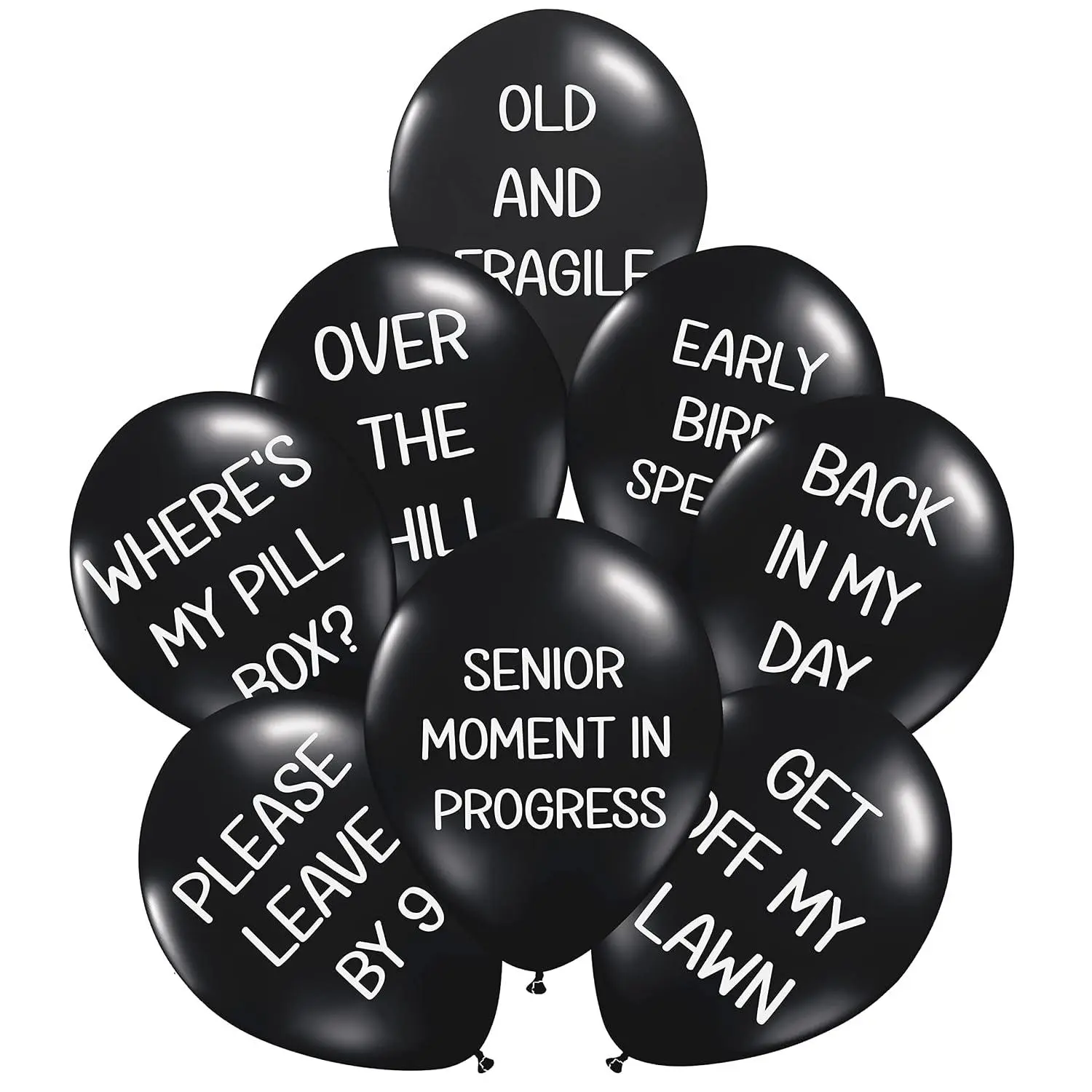 Funny Abusive Balloons | Fun Decoration For Adult Birthday Party (8 Pack Rated E)