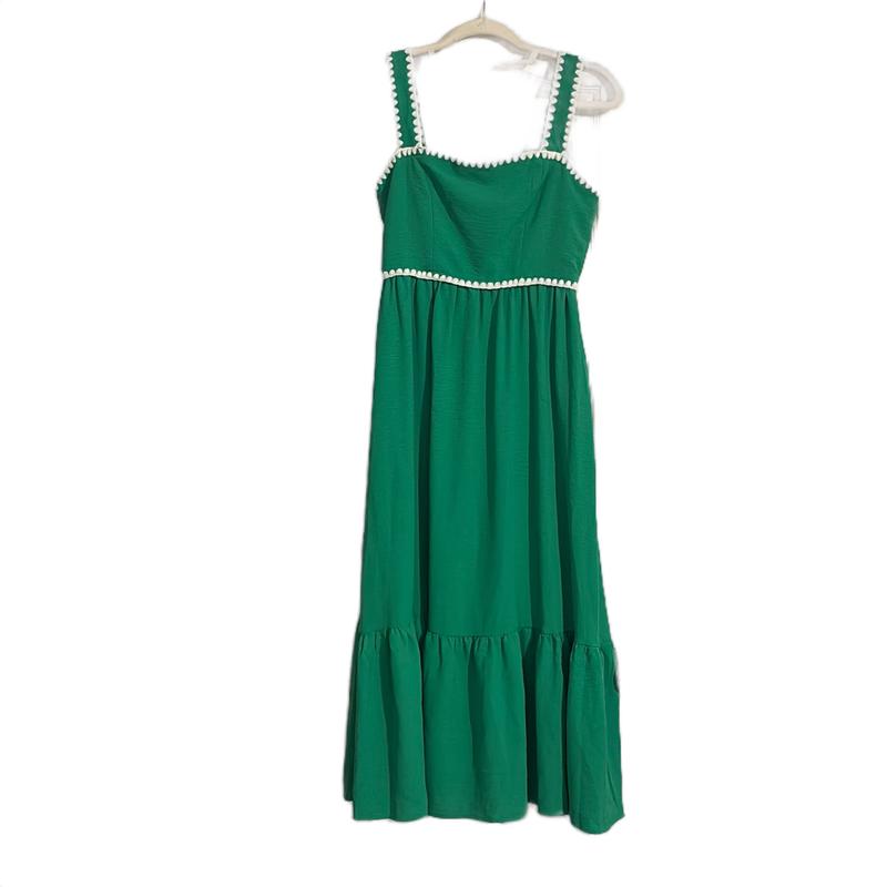 Kelly Green Meadow Dress for Women - Casual Style - Womenswear       Comfort Sleeveless Lady Casual Wear Summer Basic