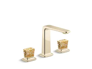 Kallista P29383-GF Per Se® Decorative Sink Faucet Tall Spout Gold Flake Knob Handles