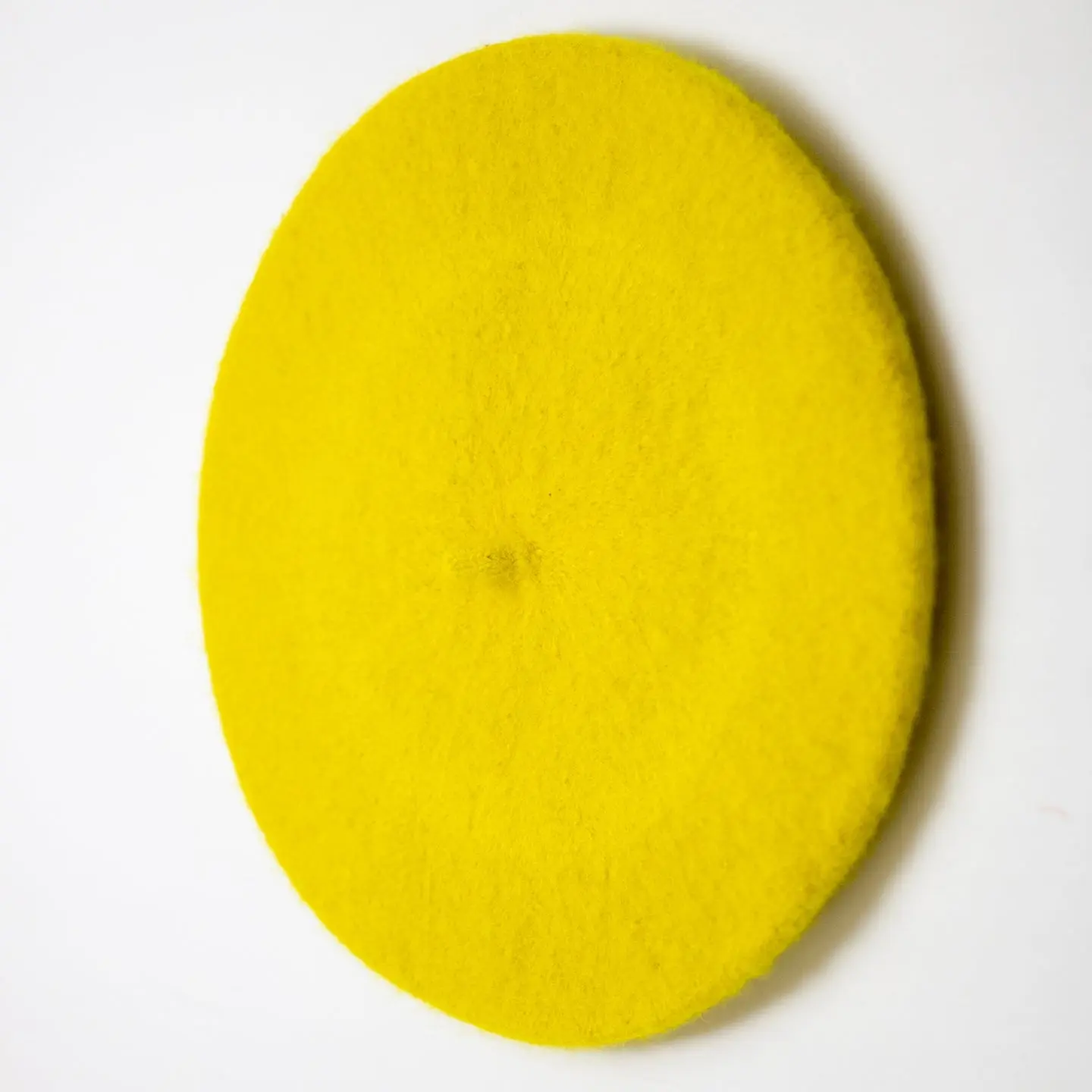 MUSTARD YELLOW BERET CAP / HAT