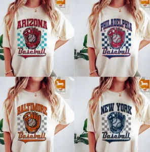 Baseball 2026 Shirt for All team Vintage T-Shirt, All Star Game Day Retro Outfit, Comfortable Cotton Shirt, Gift for Baseball Fans A13 G2HPF