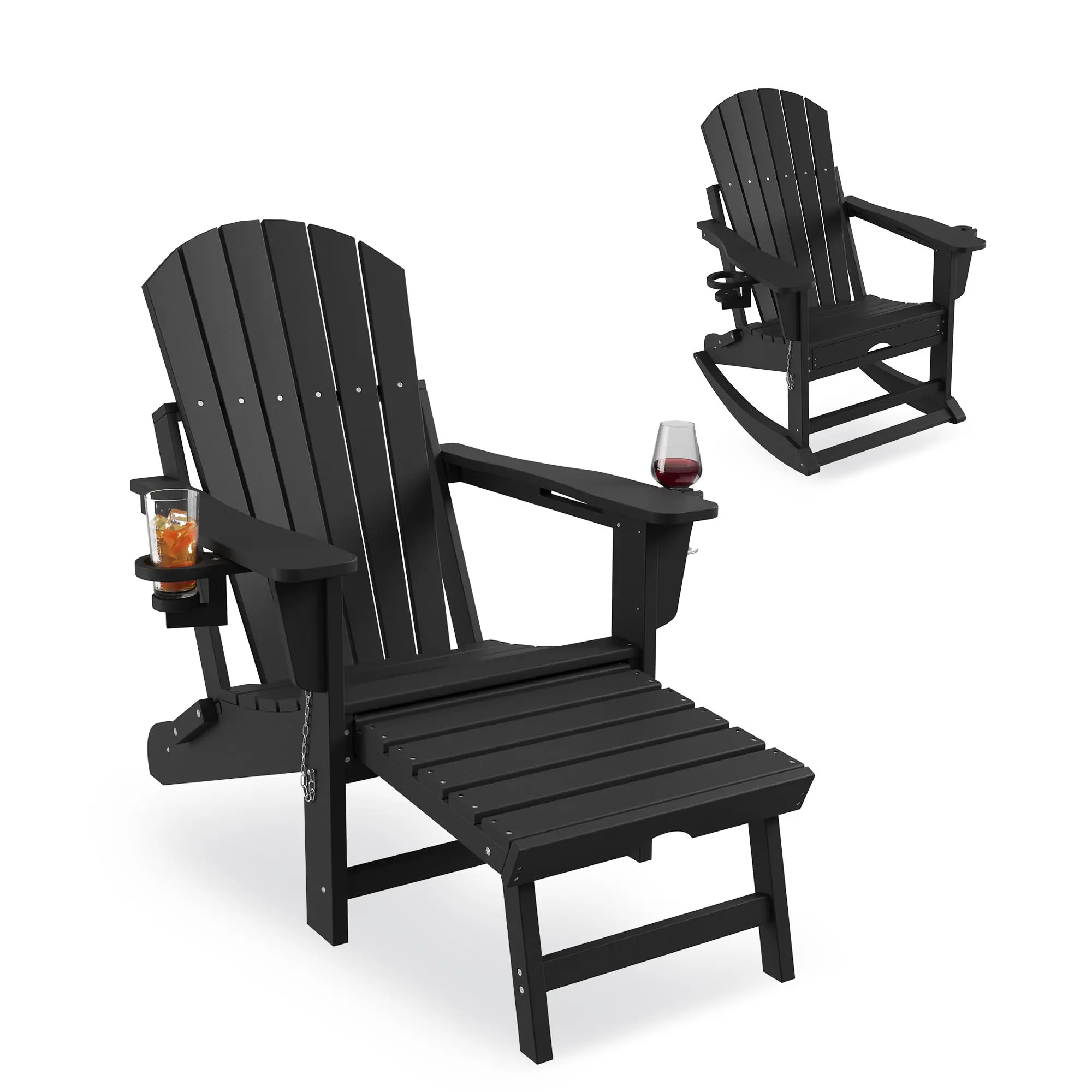 GARVEE HDPE Adirondack with Ottoman
