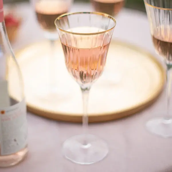 Natalia Gold Water Glass