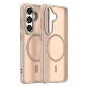 For Samsung Galaxy S26 / S26 Plus / S26 Ultra Color Magnetic Translucent Matte Hybrid Gradient Transparent Soft TPU Clear Skin Cover Case  Protection Case with Secure Fit