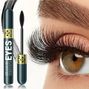 Huasurv Dual-Action Mascara, Natural Volume & Curl, Volume Lash, Long-Lasting Volumizing Balm, Ideal for Beginners, Step One Formula Hs4130, Voluminous Lengthening Mascara