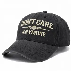 Don't Care Anymore Wash Hat Perfect Gift For Dad Low Profile Dad Hat Pigment Dyed