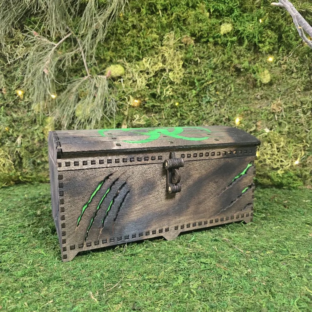 Post Apocalyptic Wooden Deck Box