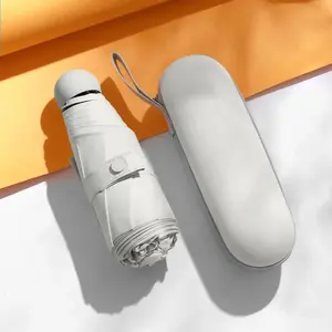 sun umbrella sun protection UV folding umbrella female sunshade rain dual-use capsule compact portable pocket