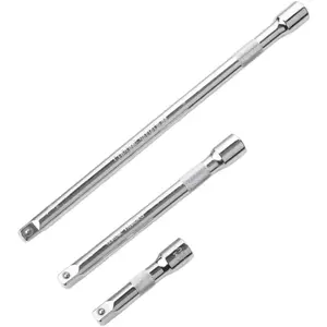 3/8" Drive Socket Extension Bar Set, Professional Socket Extension Set Include 3, 6, and 10 Inch Extensions,  Cr-V Steel Construction