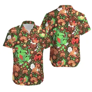 PKM Trendy Hawaiian Shirt PKM In Brown Hawaii Aloha Shirt PKM Hawai for Men – Funny, Breathable & Comfy Tropical Outfit, Perfect Gift for Him on Birthday, Mother’s Day, Father’s Day, Christmas & Summer Vacation