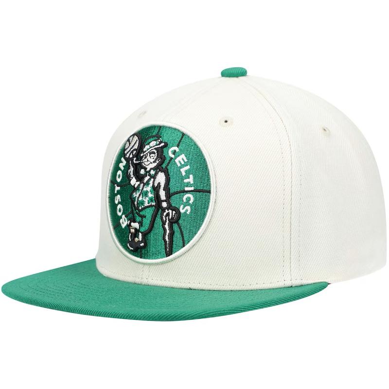 Mitchell & Ness Off Wht/Green NBA Boston Celtics Natural XL HWC Snapback