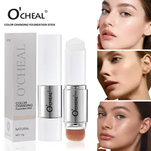 V-Shaped Color-Changing Foundation Stick, Full Coverage Concealer, Long-Lasting, Natural Finish, Sulfate-Free, Oil Control, Single Item