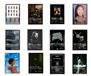 Set of 3 Drake Album Cover Posters  Wall Art, NO FRAME