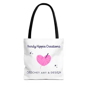 Crafty NHC Logo Tote Bag, Eco-Friendly Shopping Bag, Knitting Gift, Craft Supply Carrier, Unique Yarn Lover Accessory