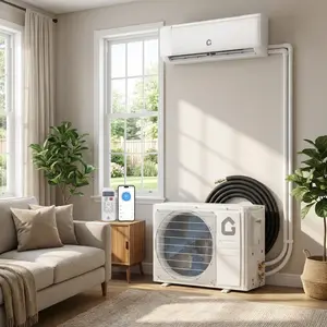 ❄️ 9,000 BTU WiFi Mini Split AC & Heat Pump – Cools/Heats 450 Sq.Ft, Ultra Quiet, Complete Kit 🔥