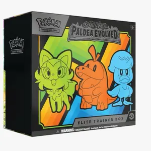 Pokemon Paldea Evolved Elite Trainer Box - Scarlet & Violet Trading Card Game Collectible Box for Collectors