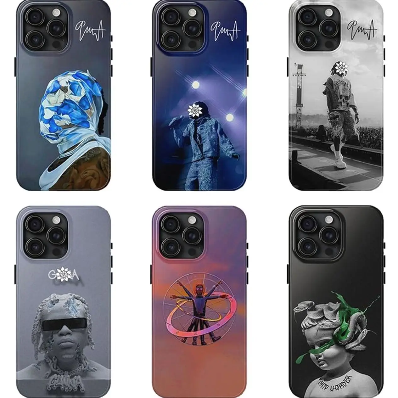 6 Styles Wun-Gun iPhone Case, Wun World Tour 2025 Phone Case, Aesthetic Phone Accessory for Samsung and iPhone And Samsung