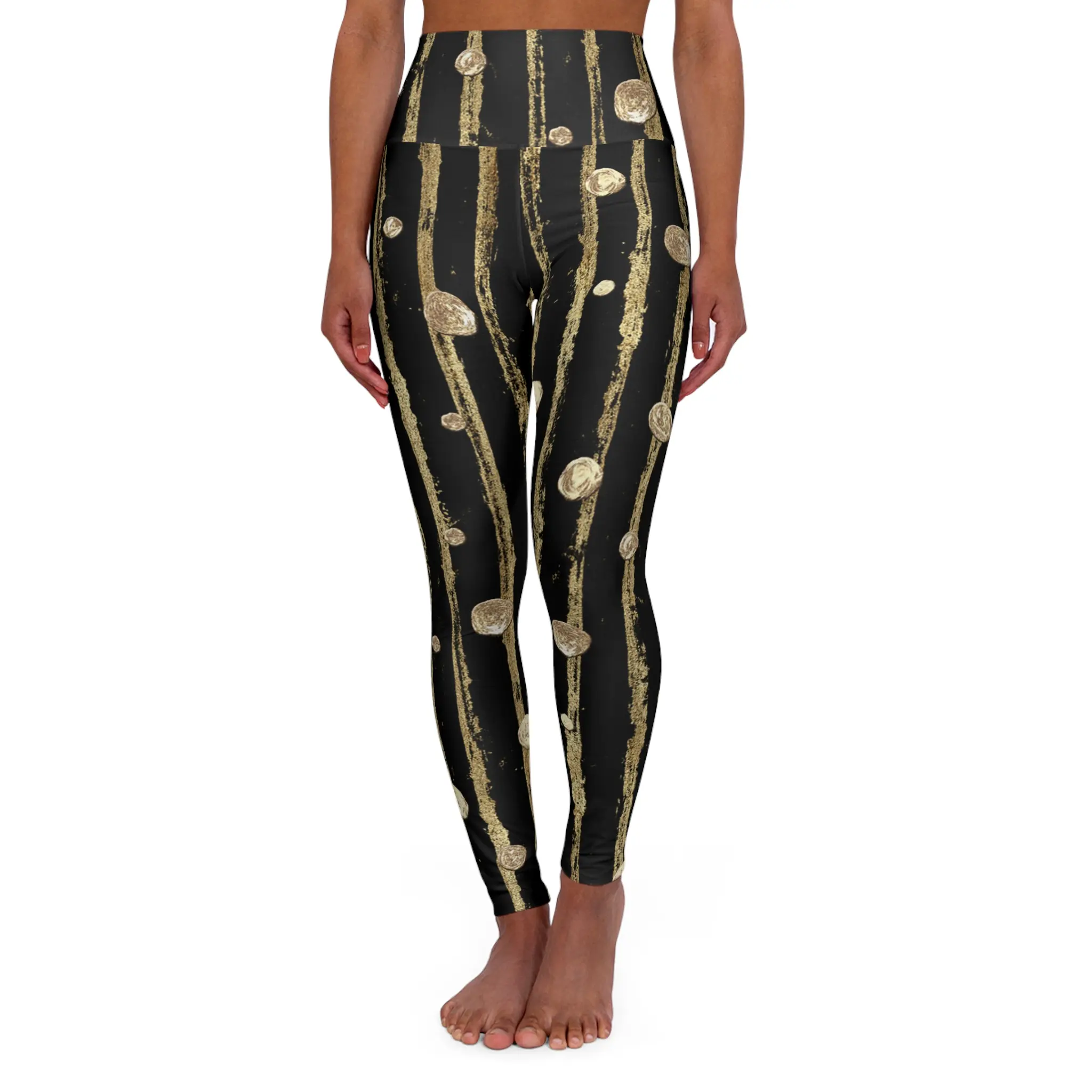 Galaxy-Inspired High Waisted Yoga Leggings for Active Lifestyle