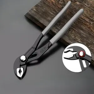 Multi-functional CRV steel pliers with quick adjustment design, V-shaped teeth + grooving + water pump function - a maintenance tool of unparalleled power