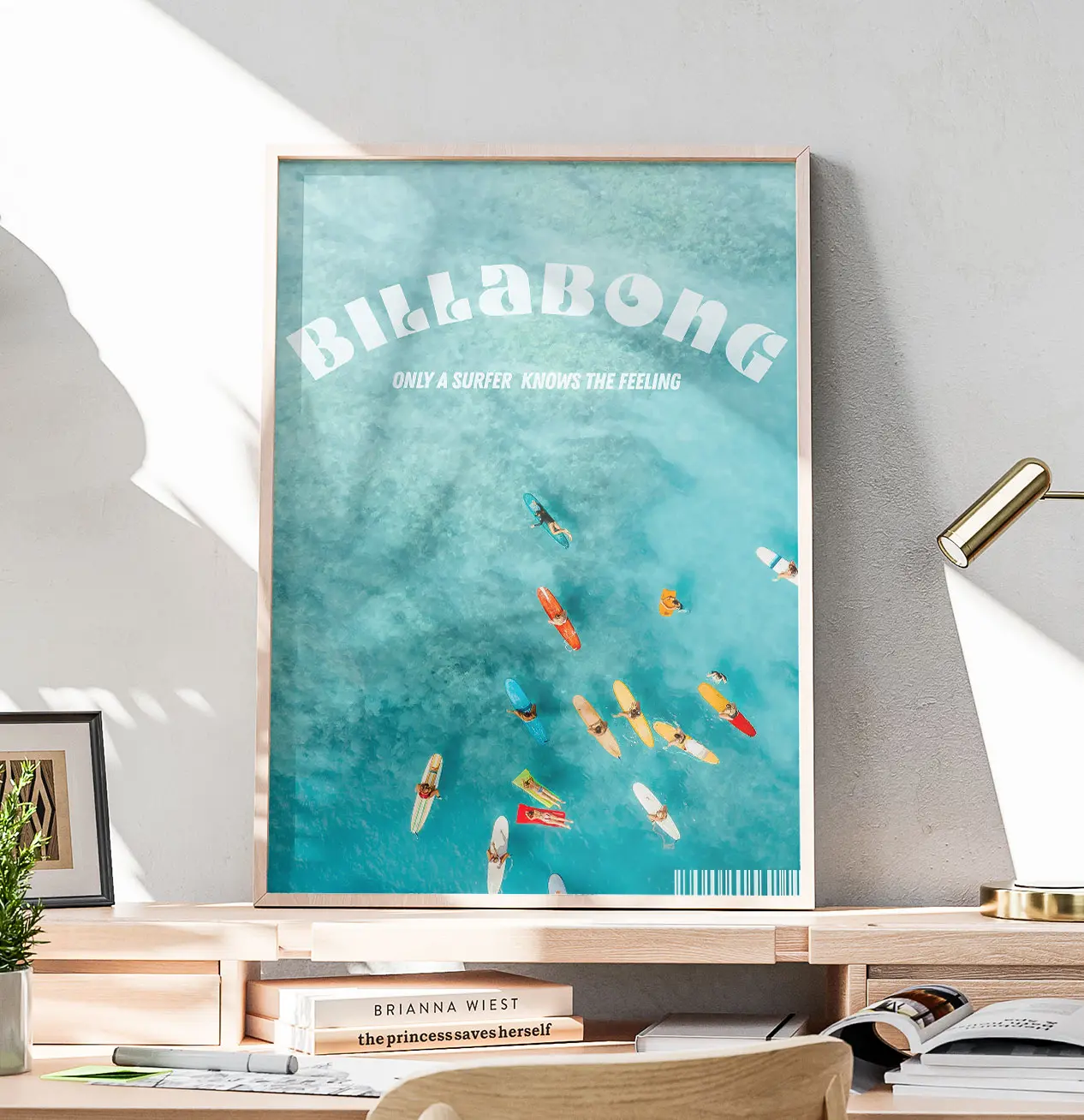Billabong Poster | Surfer Wall Art | Beach & Ocean Home Decor | Aesthetic Room Print