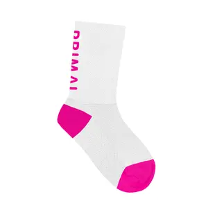 Primal Logo White & Pink Tall Sock