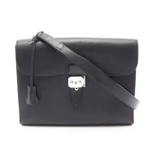 Pre-owned HERMÈS Calfskin Shoulder Bags Hermes Sac a Depeches29 Evergrain shoulder bag